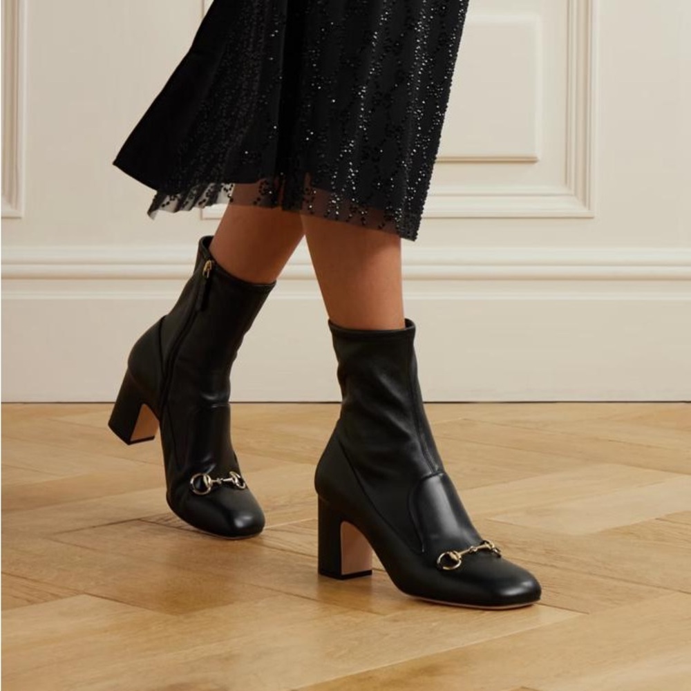 Gucci Black Heeled Boots